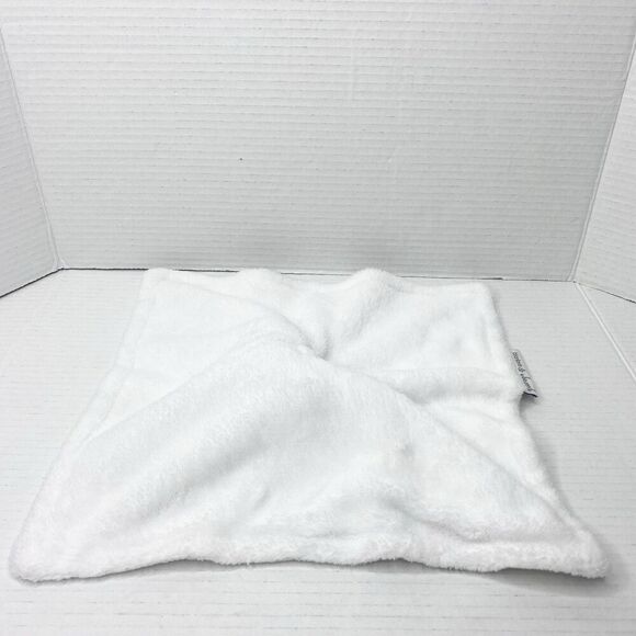 Blankets & Beyond Sleeping Owl Plush Lovey Security Blanket White Blue Gray - Picture 5 of 8